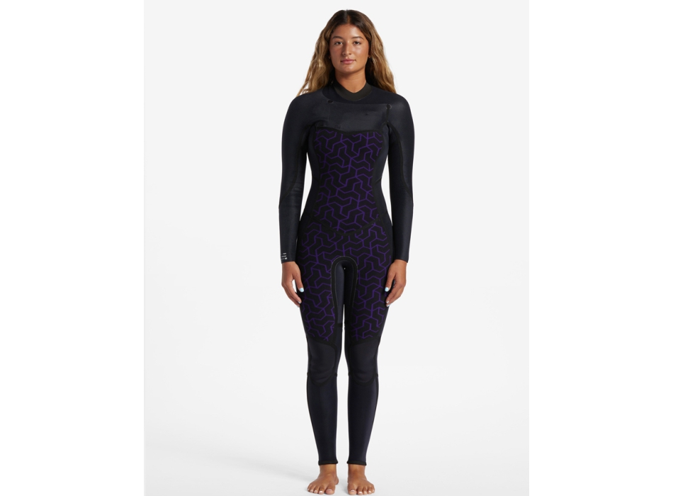 BILLABONG 4/3 SYNERGY CHEST ZIP WETSUIT FOR WOMEN