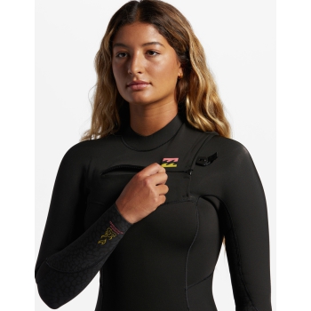 BILLABONG 4/3 SYNERGY CHEST ZIP WETSUIT FOR WOMEN