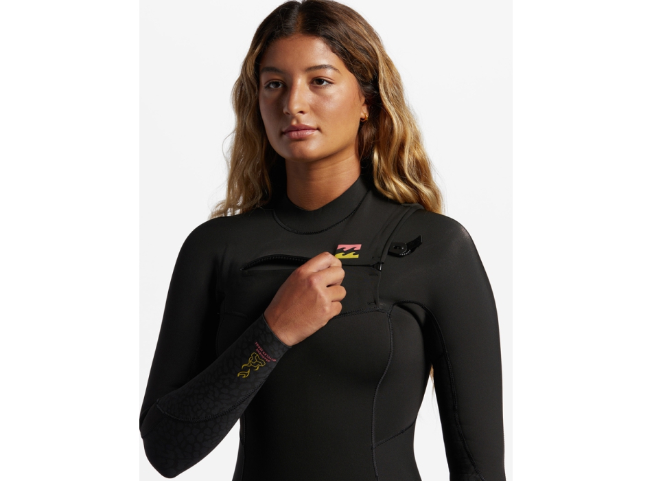 BILLABONG 4/3 SYNERGY CHEST ZIP WETSUIT FOR WOMEN