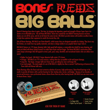 BONES BEARINGS BIG BALLS REDS