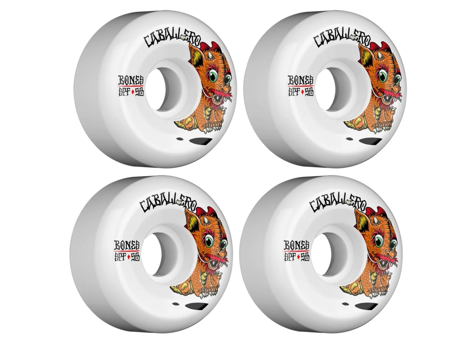 BONES SKATEBOARDS WHEELS SKATE PARK FORMULA PRO CABALLERO BABY DRAGON 58MM 84B 