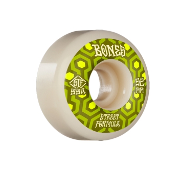 BONES SKATEBOARDS WHEELS STREET TECH FORMULA RETROS 52MM 99A