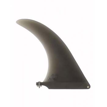CAPTAIN FIN 8.0'' LONGBOARD FIN FIBERGLASS CHRIS CHRISTENSON SMOKE