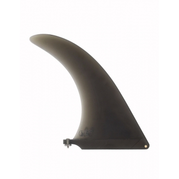 CAPTAIN FIN 9.0" LONGBOARD FIN FIBERGLASS CHRIS CHRISTENSON SMOKE