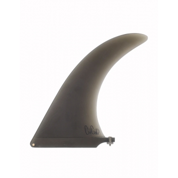 CAPTAIN FIN 9.0" LONGBOARD FIN FIBERGLASS CHRIS CHRISTENSON SMOKE