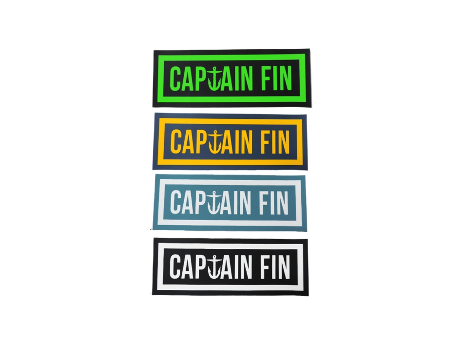 CAPTAIN FIN STICKER BIG COLOR