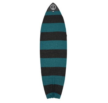 CAPTAIN FIN BOARDSOCK COVER STRETCH HYBRID BLACK WHITE