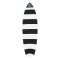 CAPTAIN FIN BOARDSOCK COVER STRETCH HYBRID BLACK WHITE