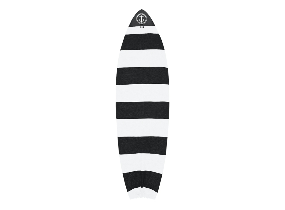 CAPTAIN FIN BOARDSOCK COVER STRETCH HYBRID BLACK WHITE