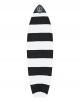 CAPTAIN FIN BOARDSOCK COVER STRETCH HYBRID BLACK WHITE