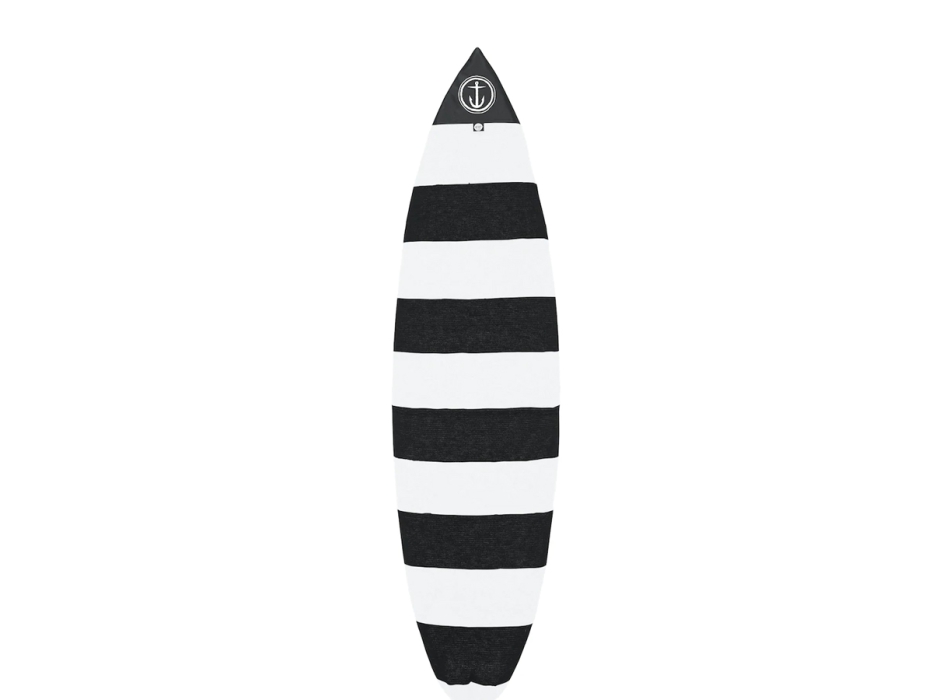 CAPTAIN FIN BOARDSOCK COVER STRETCH SHORTBOARD BLACK WHITE