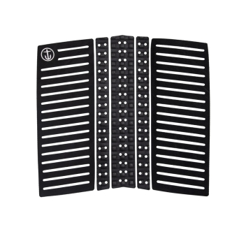 CAPTAIN FIN BRIGADE 2 TRACTION PAD 5 PIECE BLACK