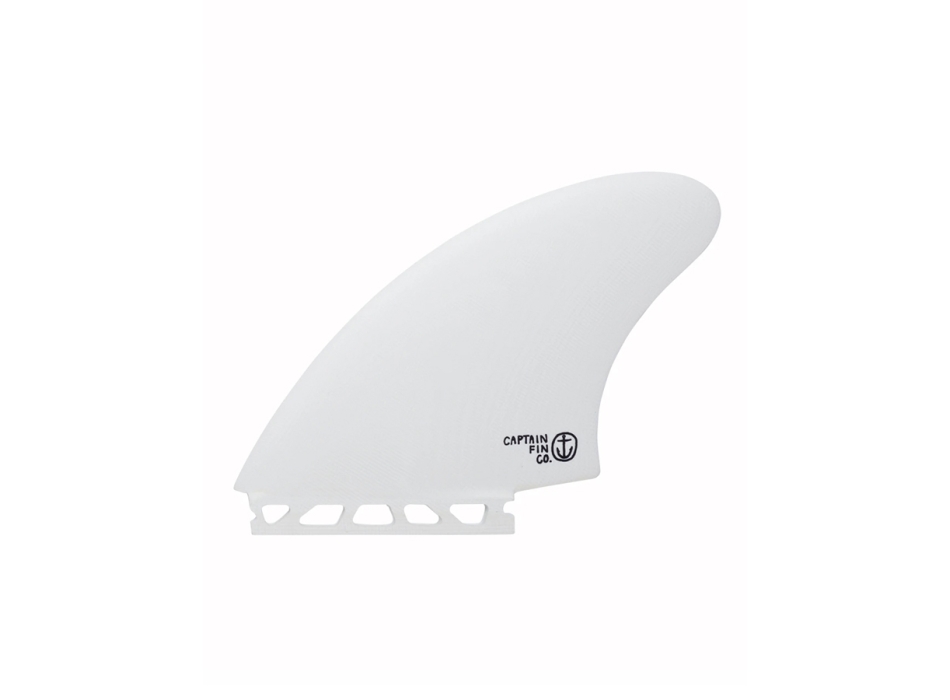 CAPTAIN FIN CF KEEL TWIN WHITE SINGLE TAB