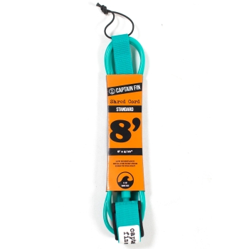 CAPTAIN FIN SHRED CORD 8' STANDARD TEAL