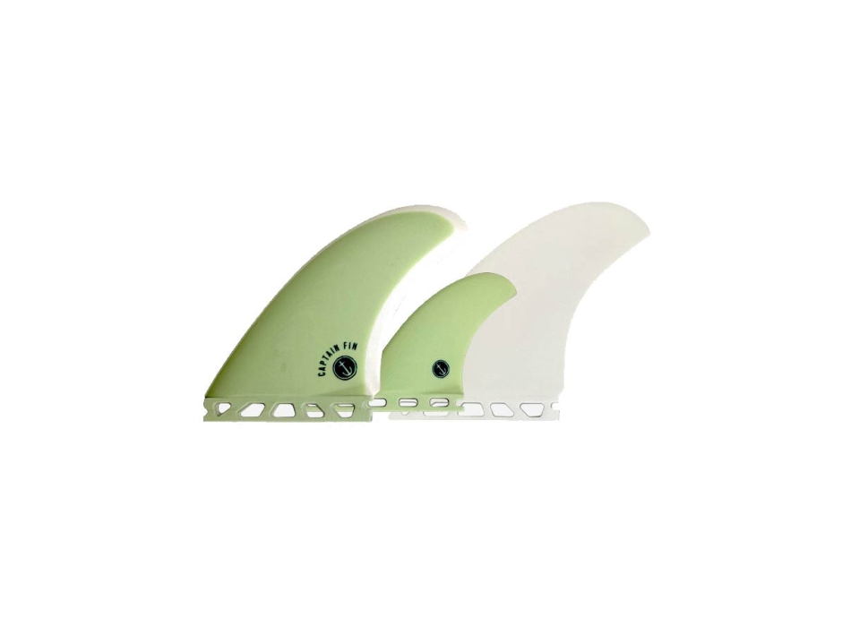 CAPTAIN FIN TYLER TWIN + TRAILER ESPECIAL FIBERGLASS SINGLE TAB BLACK