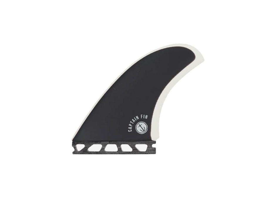 CAPTAIN FIN TYLER TWIN + TRAILER ESPECIAL FIBERGLASS SINGLE TAB BLACK