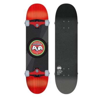 CARTEL SKATEBOARD CAMERA POPS RED