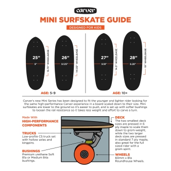 CARVER 28" RAIL BLAZER C5 SURFSKATE