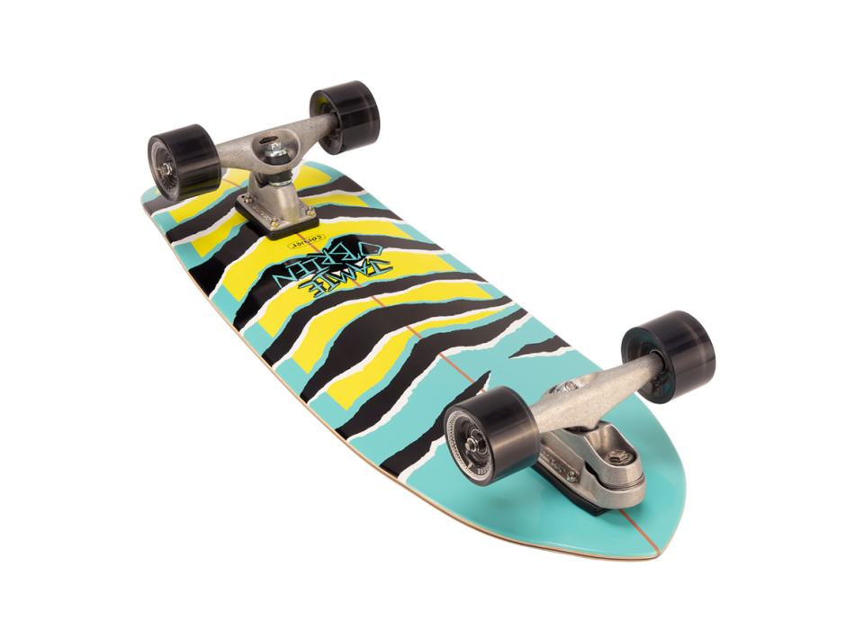 CARVER 31" AQUA TIGER JAIME O'BREIN SURFSKATE COMPLETE C7