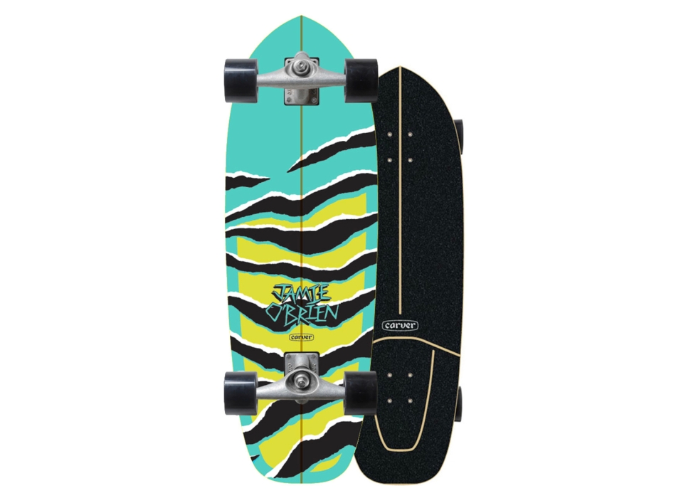 CARVER 31" AQUA TIGER JAIME O'BREIN SURFSKATE COMPLETE C7