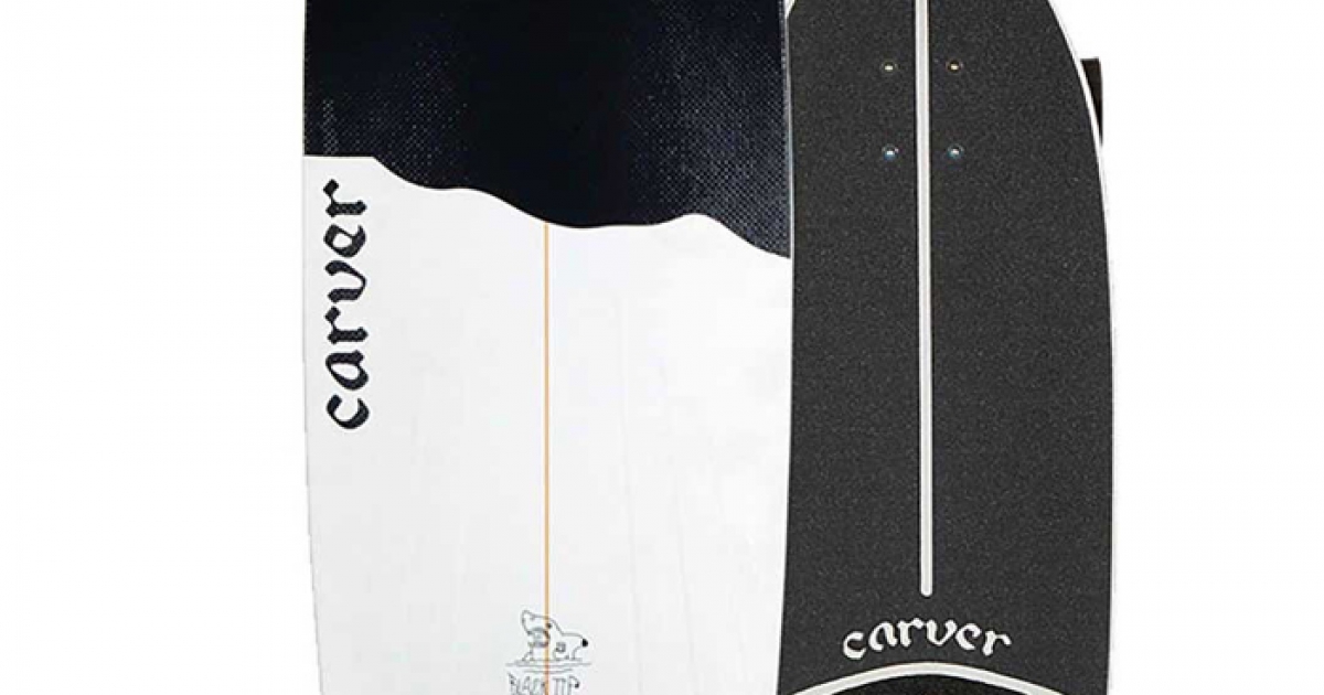 Carver Skateboard Black Tip 32,5'' Surfskate Shop Online