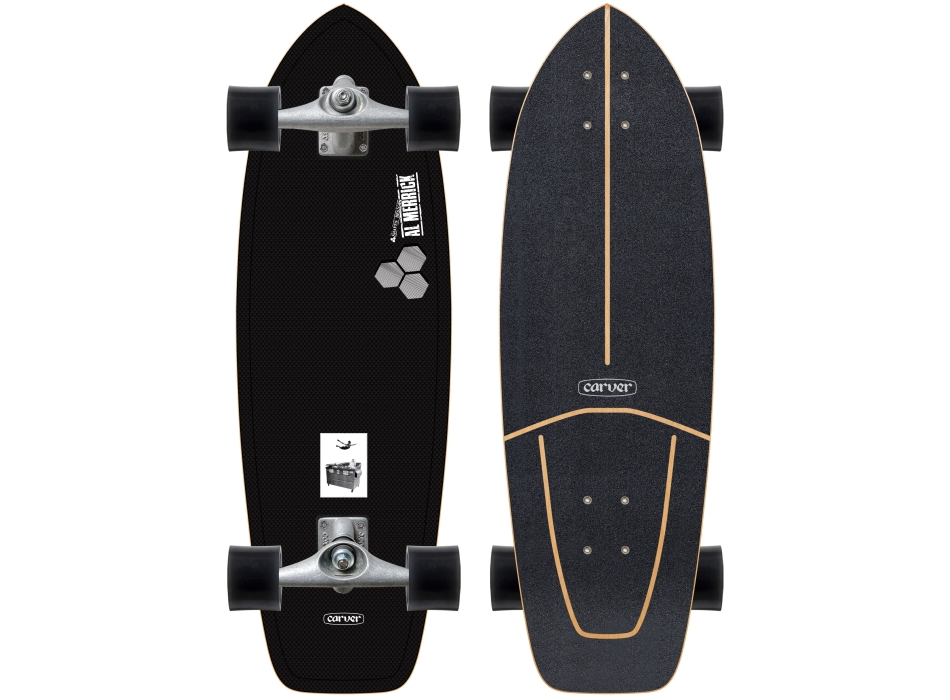 CARVER BLACK LABEL 32.5" COMPLETE SURFSKATE WITH CX​​​​​​​ TRUCK