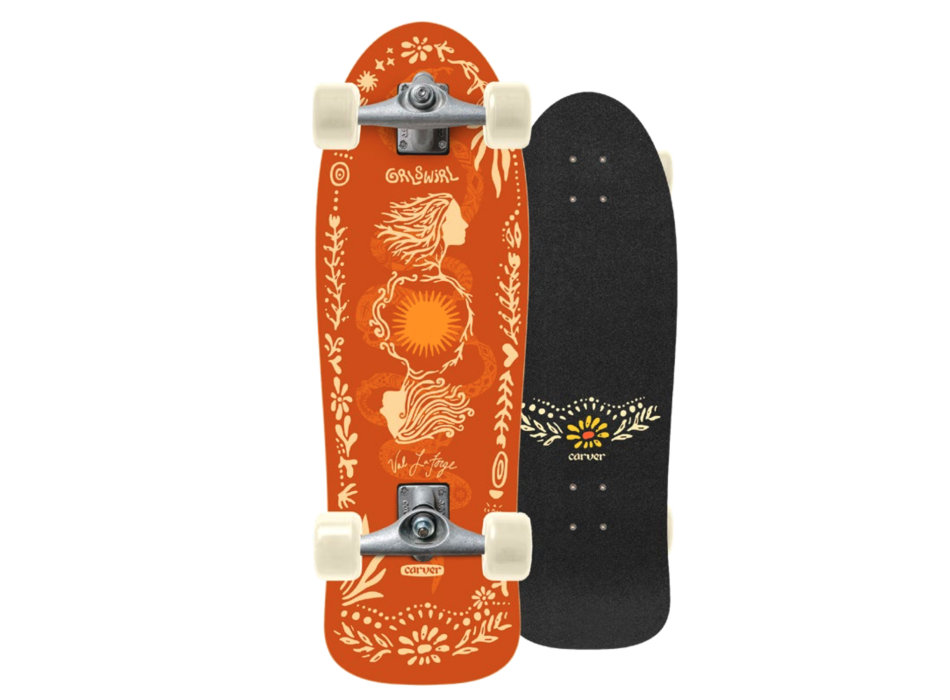 CARVER GRLSWIRL VAL LAFORGE SUNFLOWER CX 31"​​​​​​​ SURFSKATE WITH CX TRUCK