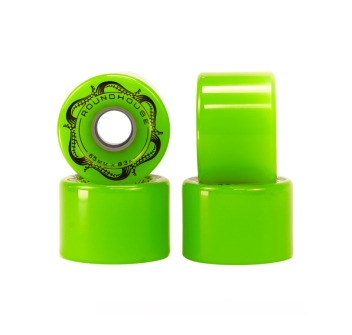 CARVER ROUNDHOUSE SLICK WHEELS 65MM 83A GREEN GLO