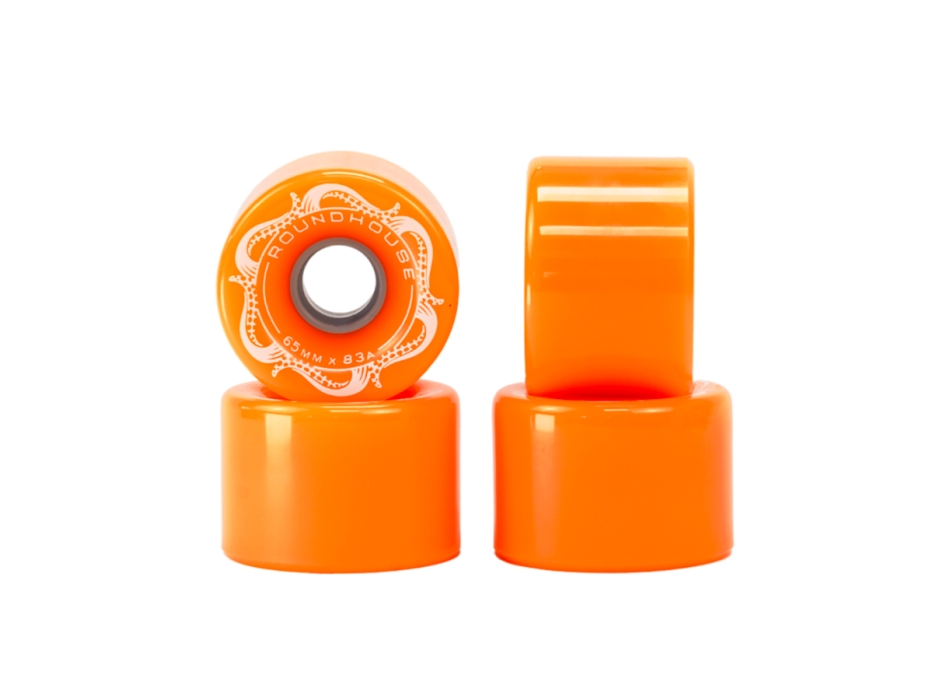 CARVER ROUNDHOUSE SLICK WHEELS 65MM 83A ORANGE