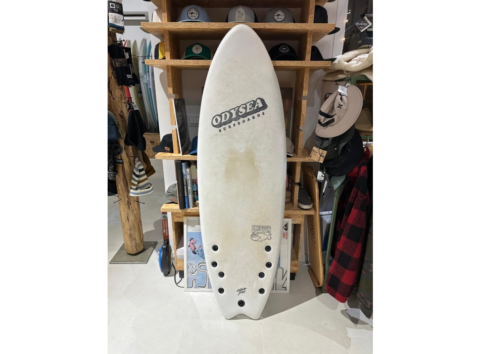 CATCH SURF 5'6" ODYSEA SKIPPER QUAD SOFTBOARD WHITE