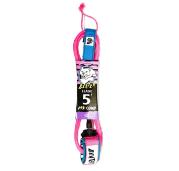 CATCH SURF PRO COMP LEASH 5' PINK BLUE