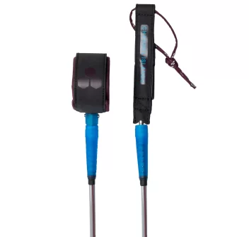 CHANNEL ISLAND 6' 3/16" LEASH ROUND COMP MERLOT OCEAN
