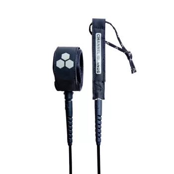 CHANNEL ISLAND 6' x 1/4" LEASH EVERYDAY ROUND BLACK