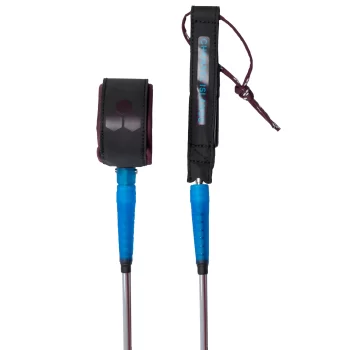 CHANNEL ISLAND 6' x 1/4" LEASH EVERYDAY ROUND MERLOT OCEAN