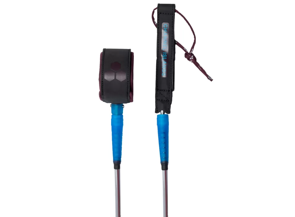 CHANNEL ISLAND 6' x 1/4" LEASH EVERYDAY ROUND MERLOT OCEAN