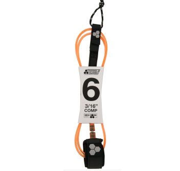 CHANNEL ISLAND HEX CORD 6' COMP LEASH FLO YELLOW