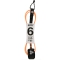 CHANNEL ISLAND HEX CORD 6' COMP LEASH FLO ORANGE