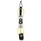 CHANNEL ISLAND HEX CORD 8' STANDARD LEASH FLO YELLOW