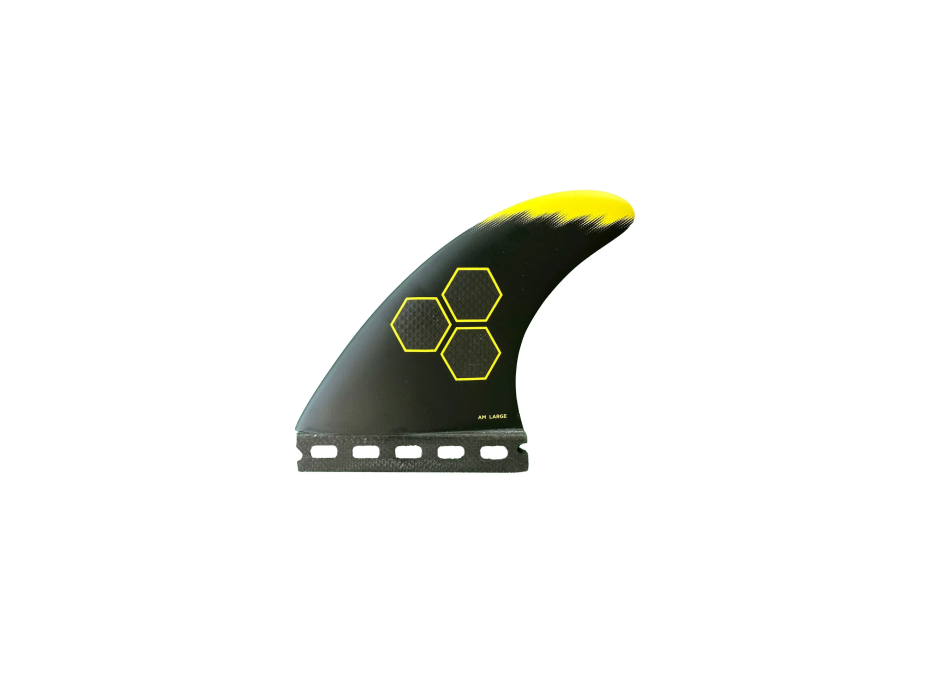 CHANNEL ISLAND SET PINNE THRUSTER TECH 1 SINGLE TAB FUTURES LARGE YELLOW