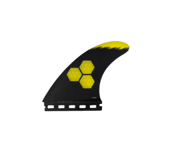 CHANNEL ISLAND SET PINNE THRUSTER TECH 1 SINGLE TAB FUTURES LARGE YELLOW