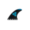 CHANNEL ISLANDS TECH 1 THRUSTER SET SINGLE TAB FUTURES MEDIUM BLUE