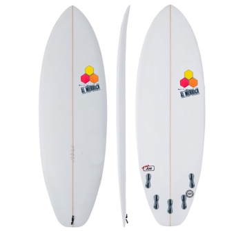 PUKAS SURF 69ER STEP DOWN SILVER SHORTBOARD