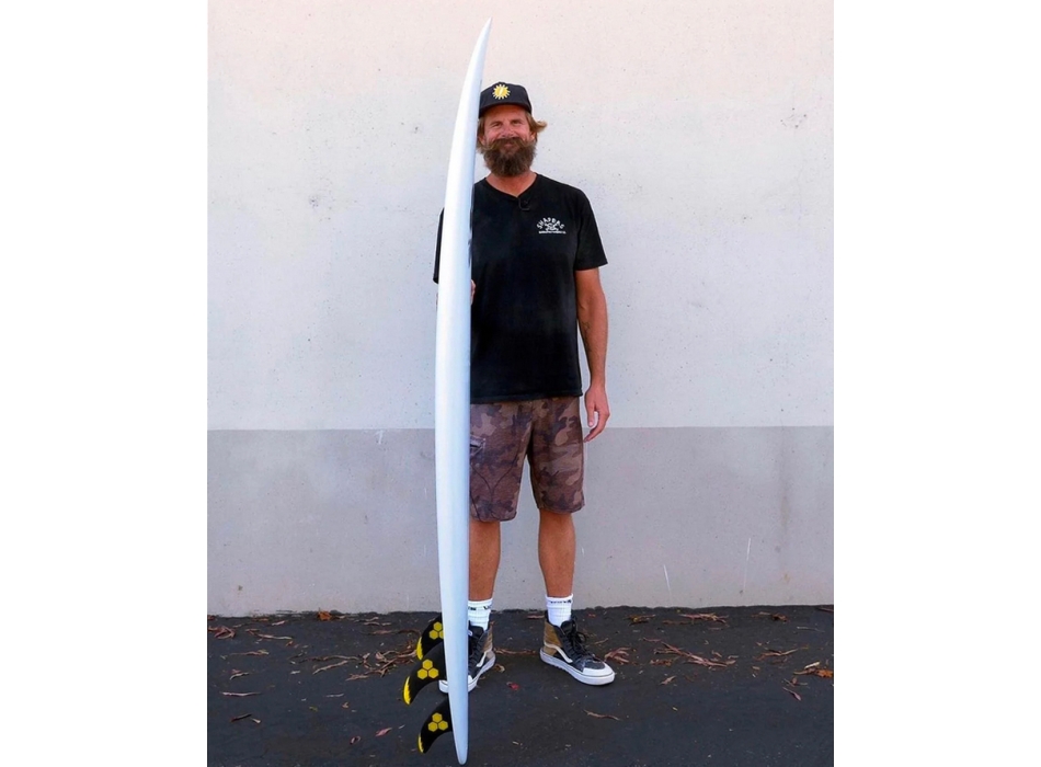 CI MID CHANNEL ISLANDS SURFBOARD MID LENGTH WHITE