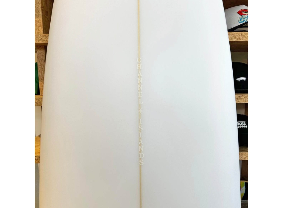 CI MID 6'8 CHANNEL ISLANDS SURFBOARD MID LENGTH WHITE