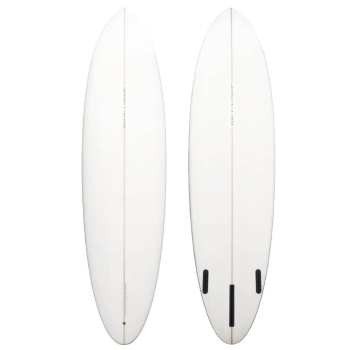 CI MID 6'8 CHANNEL ISLANDS SURFBOARD MID LENGTH WHITE