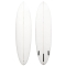 CI MID 6'8 CHANNEL ISLANDS SURFBOARDS MID LENGTH WHITE LOGO
