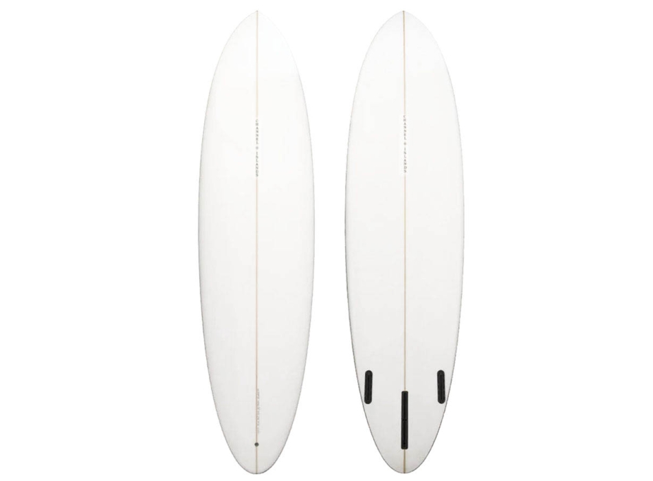 CI MID 6'8 CHANNEL ISLANDS SURFBOARD MID LENGTH WHITE