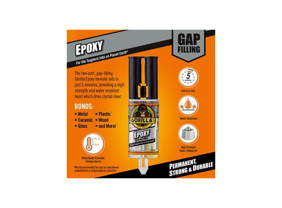 GORILLA EPOXY GLUE ORIGINAL FOR SURFBOARD DING REPAIR - 25ML