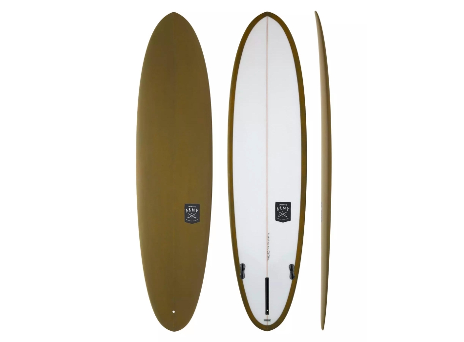 CREATIVE ARMY 6'10" HUEVO PU FCSII 2+1 KHAKI