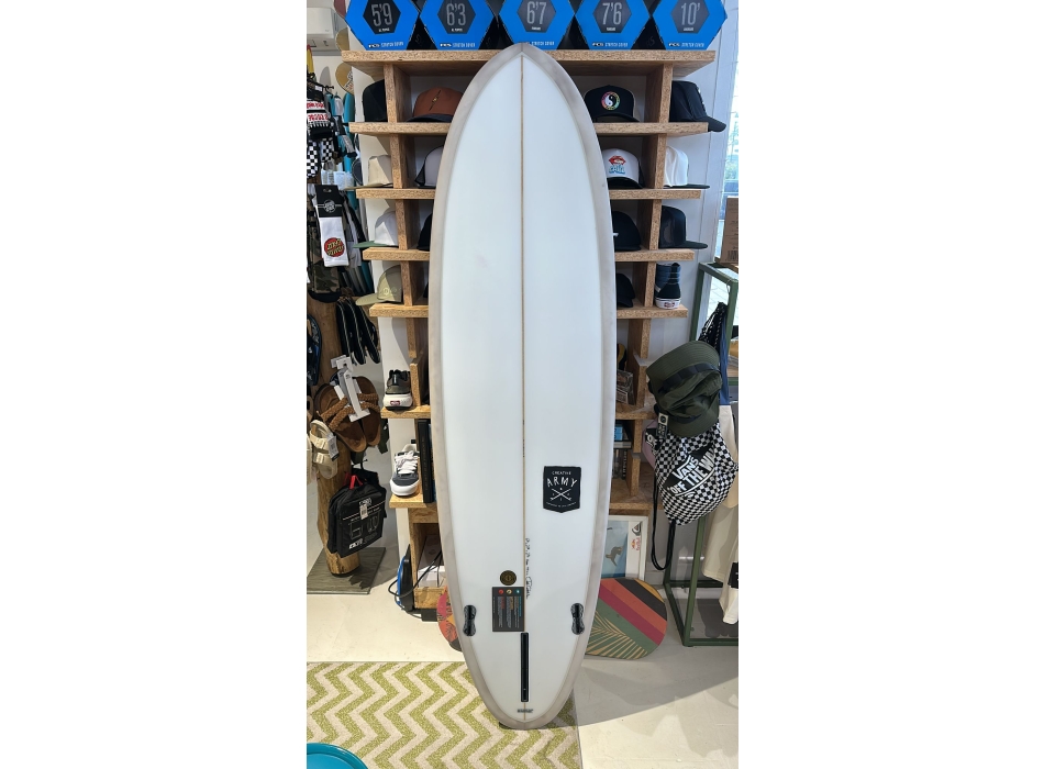 CREATIVE ARMY 6'10" HUEVO PU FCSII 2+1 SAND STONE (B GRADE)